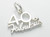 40 and Fabulous sterling silver charm .925 40th Birthday Age Forty additional view