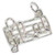 Music scale sterling silver charm .925 Musician charms