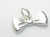 Bow Tie sterling silver charm .925 x 1 Bows Ties clothes charms additional view