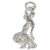 Spanish lady flamenco dancer sterling silver charm .925 Dancing charms