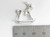 Rocking horse sterling silver charm .925 x 1 Toys Childs Nursery charms
