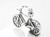 Bicycle sterling silver charm .925 Riding Bikes & Biking charms side view
