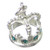 Crown sterling silver charm .925 x1 Royal Crowns Queen King Queens charms