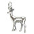 Deer sterling silver charm .925 x 1 Deers Doe charms