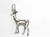 Deer sterling silver charm .925 x 1 Deers Doe charms