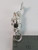 Flexible Fish sterling silver charm .925 x 1 Movable fishes charms side view