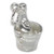 Bottle of Champagne in a bucket sterling silver charm .925 champers