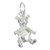 Teddy Bear sterling silver charm .925 x 1 Teddys Bears Teddies charms