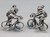 Bike Cyclist sterling silver charm .925 Biking Cycling charms extra view