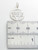 Stop traffic sign sterling silver charm .925 Transport Signs charms detail
