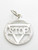Stop traffic sign sterling silver charm .925 x 1 Transport Signs charms additional view