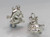 Elephant Ballerina sterling silver charm .925 Elephants charms alternate view