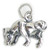 Cow sterling silver charm .925 Cows and farming charms