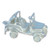 Jeep 4 x 4 Sterling silver charm .925 Jeeps Cars Charms