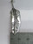 Feather sterling silver very long charm or pendant 2D .925 x 1 size example
