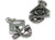 Mortarboard and Scroll sterling silver charm .925 Graduation charms A1 additional view