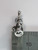 Witch on Broomstick sterling silver charm .925 Witches Halloween size example