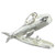 Jonah in the whale opening sterling silver charm .925 Whales charms