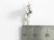 Jonah in the whale opening sterling silver charm .925 Whales charms size example