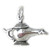 Magic Lamp sterling silver charm .925 Genie lamps charms