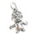 Troll SMALL 2D sterling silver charm .925 x 1 Creature Trolls charms