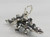 Stegosaurus Dinosaur sterling silver charm .925 x 1 Dinosaurs charms A1 image 6