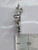 Rabbit sterling silver 2D charm .925 x 1 bunny rabbits charms side view