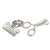 Comb and Scissors sterling silver charm .925 Hairdressing charms