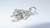 Frog - Toad moving sterling silver charm .925 frogs - toads charms side view