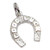 Good Luck Horseshoe sterling silver charm .925 Lucky Charms A1