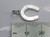 Good Luck Horseshoe sterling silver charm .925 Lucky Charms A1 size example