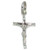 Crucifix TINY sterling silver charm pendant .925 x 1 Jesus Crosses Holy
