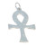 Ankh cross sterling silver pendant - large charm .925 x 1 Ankhs pendants