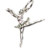 Ballerina dancing sterling silver charm .925 x 1 ballet dance charms