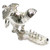 Old woman who lived in a shoe sterling silver charm .925 Rhyme charms