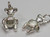 Teddy Bear - movable arms and legs sterling silver charm .925 charms alternate view