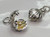 Oyster Shell Opening strlng silver charm with pearl .925 x1 Shells charms image 6