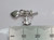 Faith Hope Charity sterlng silver charm .925 Heart Cross Anchor charms A1 side view