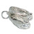 Ballet shoes sterlng silver charm pendant .925 Ballet Ballerina charms