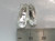 Ballet shoes sterlng silver charm pendant .925 Ballet Ballerina charms side view
