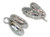 Ballet shoes sterlng silver charm pendant .925 Ballet Ballerina charms alternate view