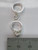 Wedding and Engagement rings sterling silver charm .925 Love charms size example