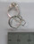 Wedding - Engagement rings sterling silver charm .925 x 1 Love charms size example
