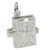 Bible opening sterling silver charm .925 x 1 Holy books religious charms