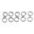 6 mm Jump Rings x10 sterling silver fitting finding findings .925