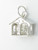 Weather house sterling silver charm .925 x 1 Rain or Shine weather charms detail