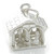 Weather house sterling silver charm .925 Rain or Shine weather charms alternate view 2