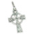 Celtic style sterling silver small cross charm pendant .925 x1 crosses