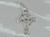 Celtic style sterling silver small cross charm pendant .925 x1 crosses additional view