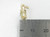 Stork holding a baby 9ct gold charm .375 babys storks babies charms size example
